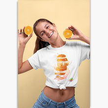 Charger l'image dans la galerie, T-shirt Bio - Femme - Orange Splash