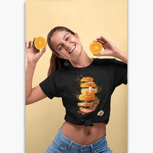 Charger l'image dans la galerie, T-shirt Bio - Femme - Orange Splash