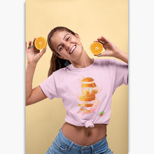 Charger l'image dans la galerie, T-shirt Bio - Femme - Orange Splash