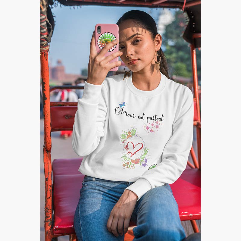 Sweat Bio - Femme - l'Amour est Partout