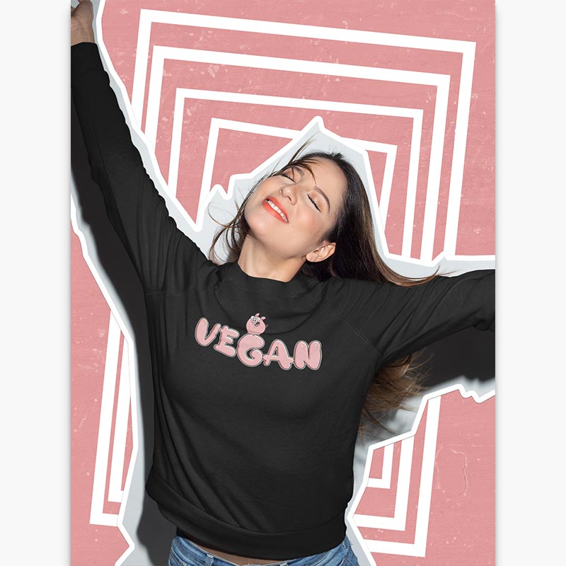 Sweat Bio - Femme - Vegan cochon