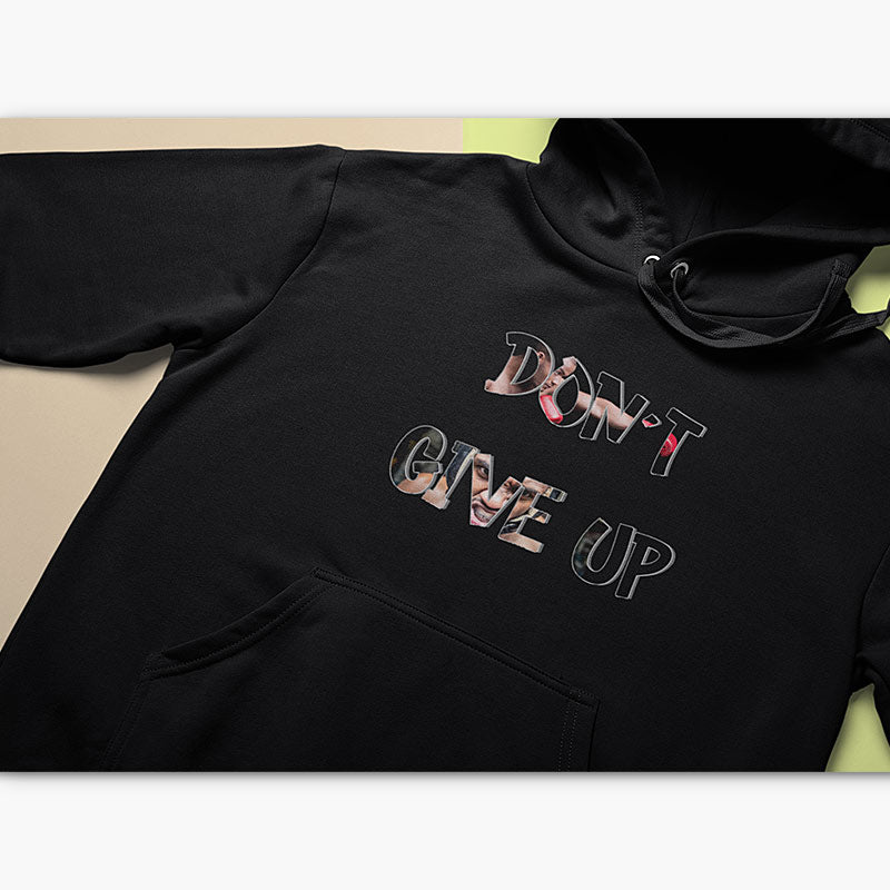 Sweat à capuche Bio - Homme - Don`t give up