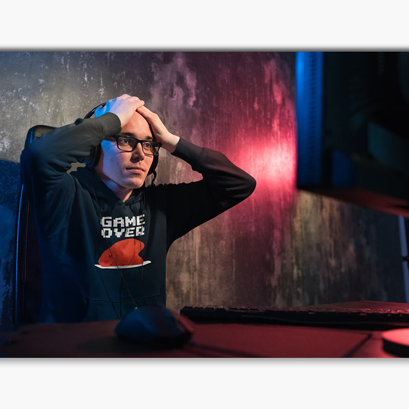 Sweat à capuche Bio - Homme - Game Over