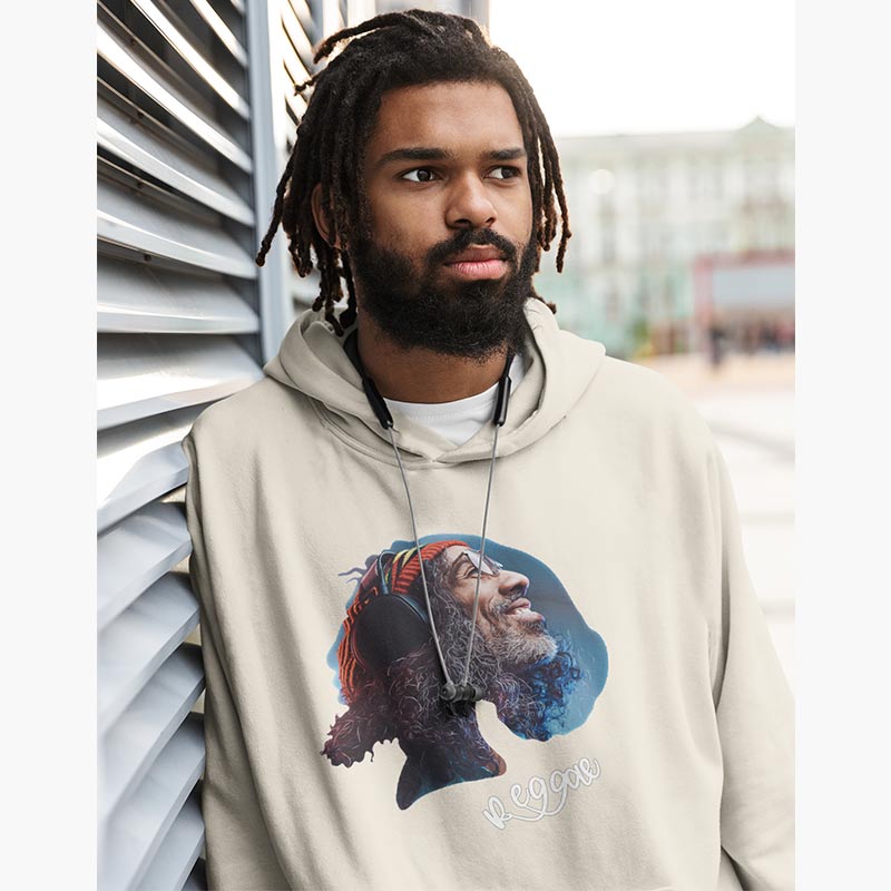 Sweat à capuche Bio - Homme - Reggae