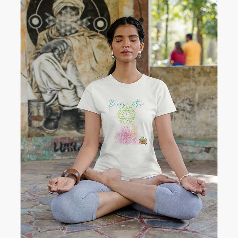 T-shirt Bio - Femme - Lotus bien être