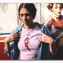 Charger l&#39;image dans la galerie, T-shirt Bio - Femme - Piment rouge