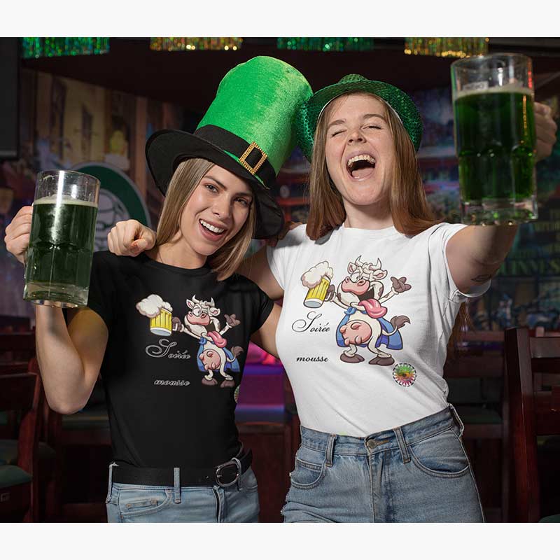 T-shirt Bio Femme - Soirée mousse