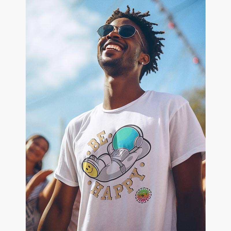 T-shirt Bio - Homme - Be happy