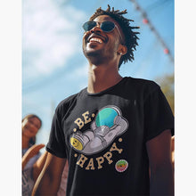 Charger l&#39;image dans la galerie, T-shirt Bio - Homme - Be happy
