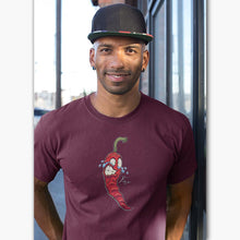 Charger l&#39;image dans la galerie, T-shirt Bio - Homme - Piment rouge