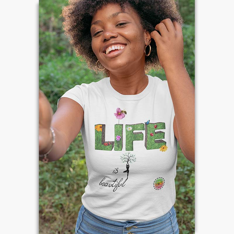 T-shirt Bio - Femme - Life is Beautiful