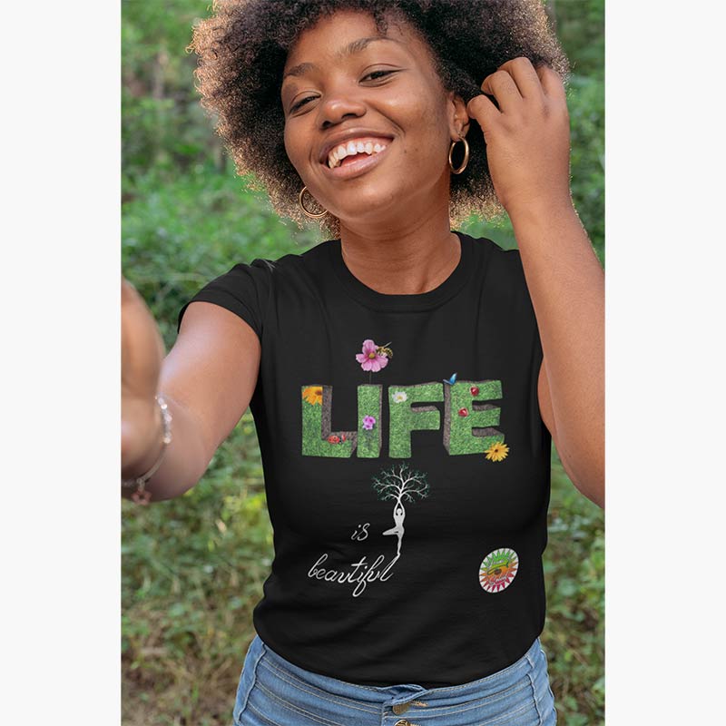 T-shirt Bio - Femme - Life is Beautiful [variante]