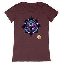 Charger l&#39;image dans la galerie, T-shirt Bio - Femme - Yoga lotus méditation