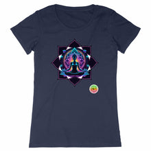Charger l&#39;image dans la galerie, T-shirt Bio - Femme - Yoga lotus méditation