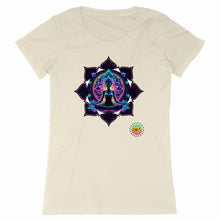 Charger l&#39;image dans la galerie, T-shirt Bio - Femme - Yoga lotus méditation
