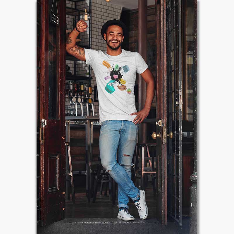 T-shirt Bio - Homme - Macarons