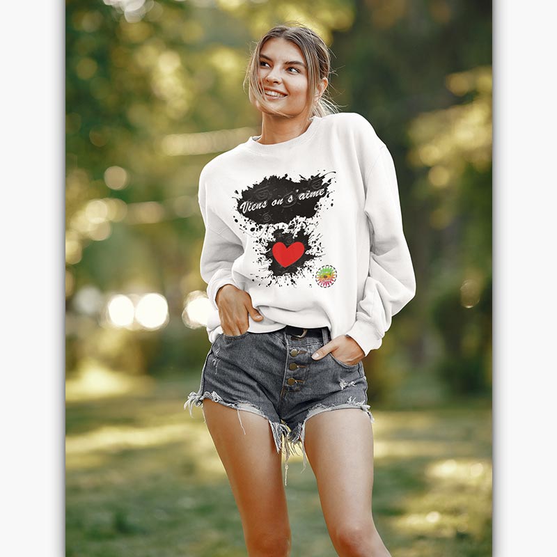 Sweat Bio - Femme - Viens on s'aime