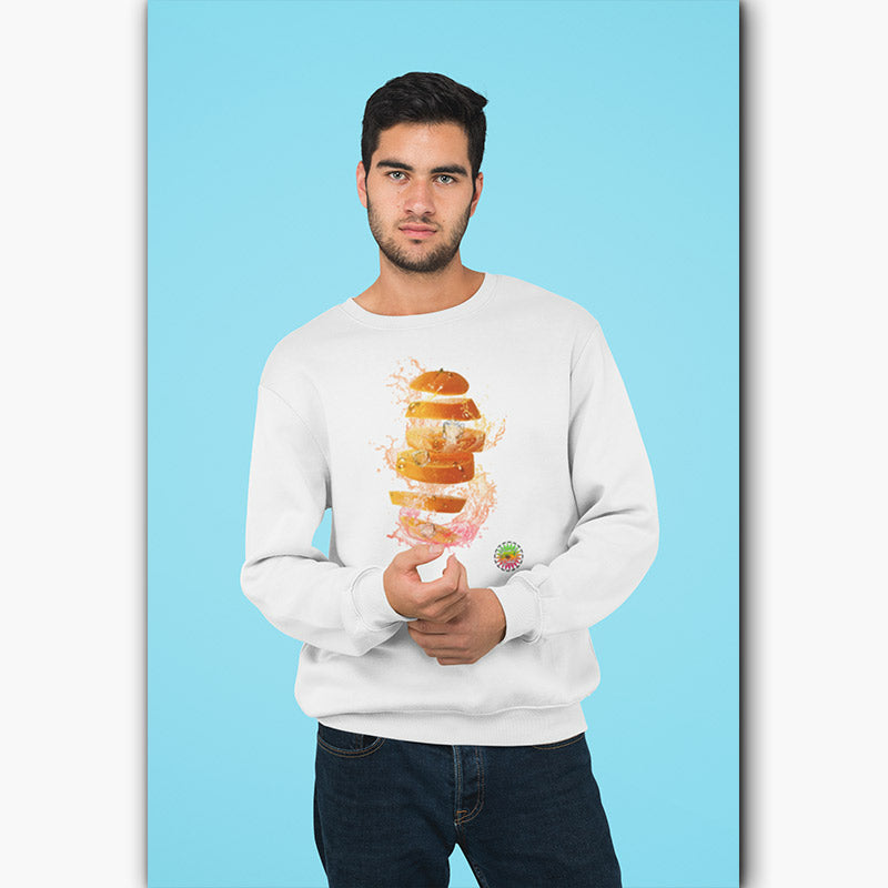 Sweat Bio - Homme - Orange Splash