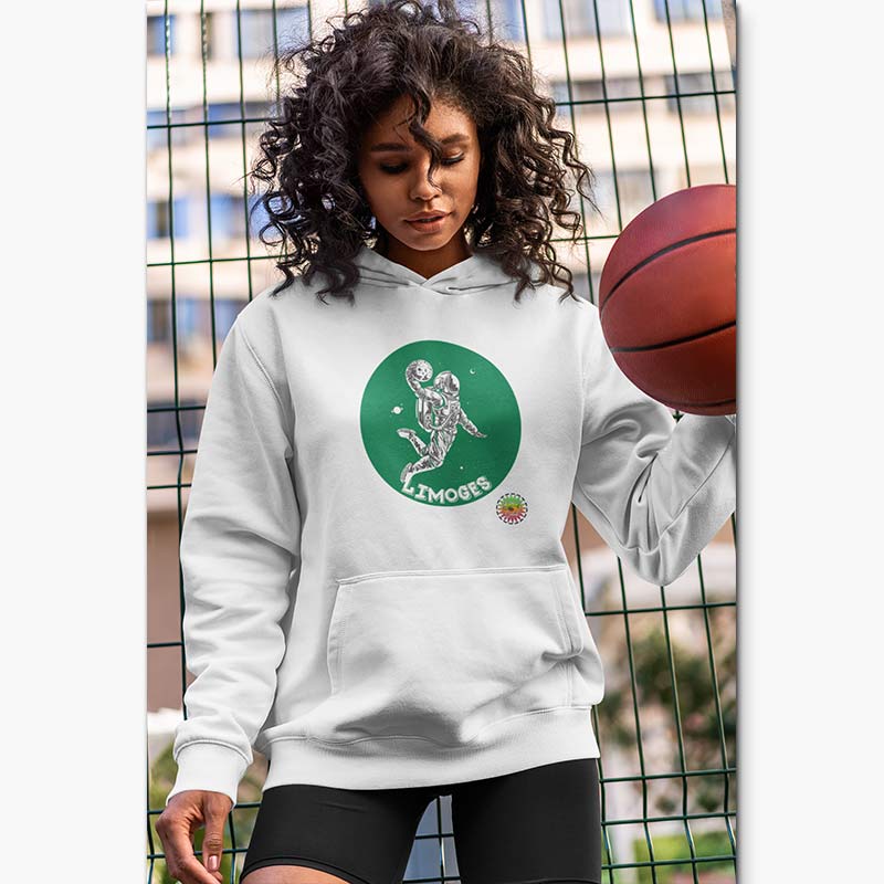 Sweat à capuche Bio - Femme - Dunk lunaire Limoges
