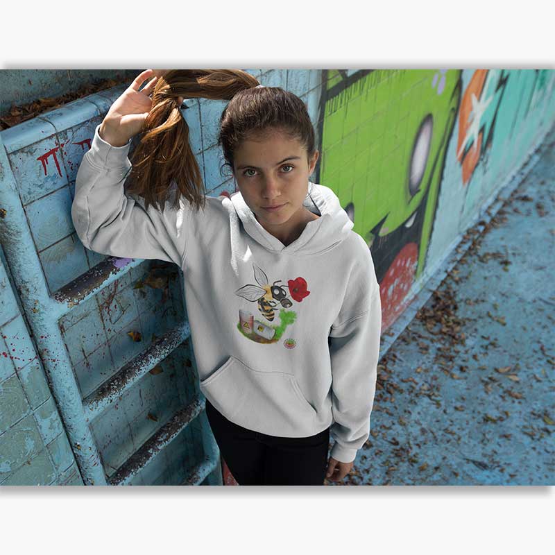 Sweat à capuche Bio Femme - Bee Saved