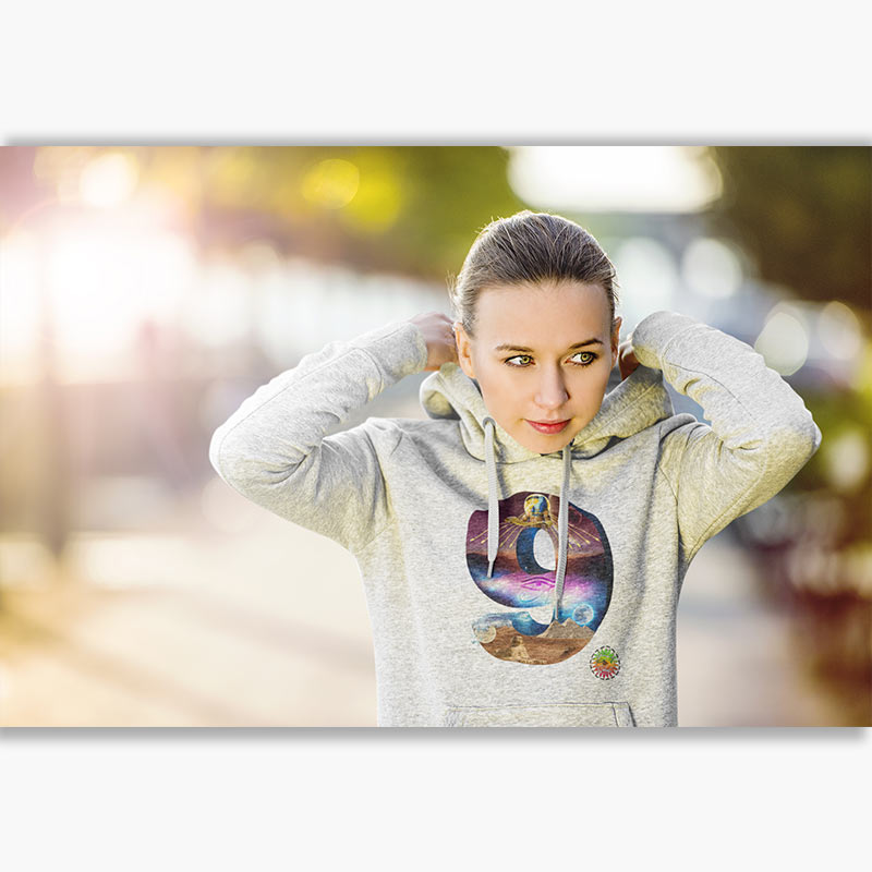 Sweat à capuche Bio Femme - Egypte Thot Neuf