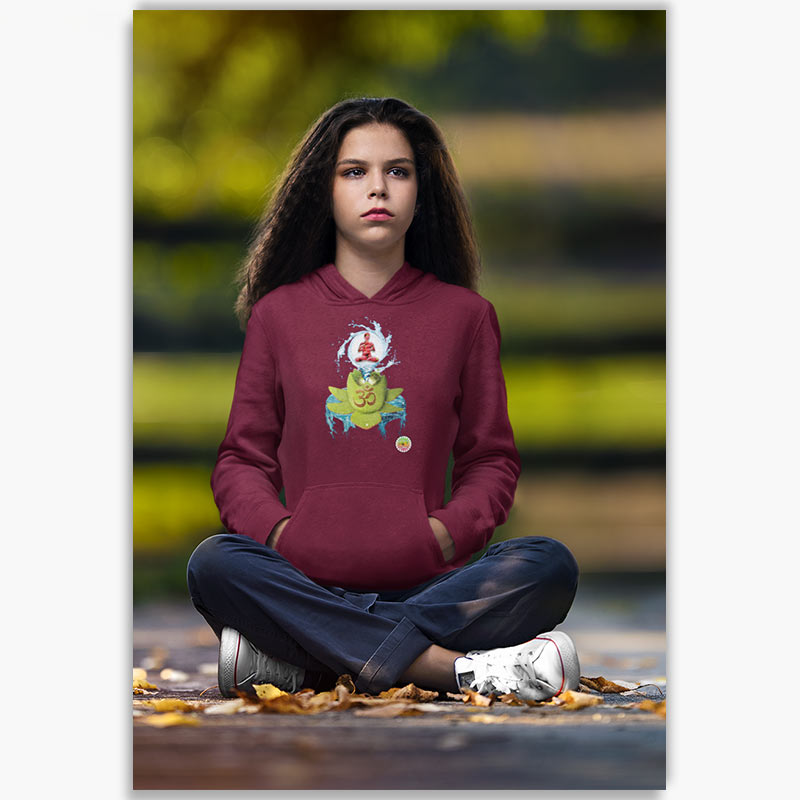 Sweat à capuche Bio Femme - Kiwi Lotus OM