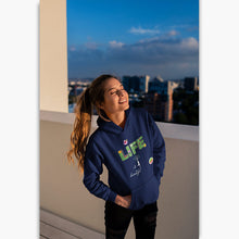 Charger l&#39;image dans la galerie, Sweat à capuche Bio - Femme - Life is Beautiful [variante]