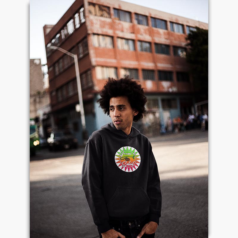 Sweat à capuche Bio - Homme - Logo Graine de Soleil