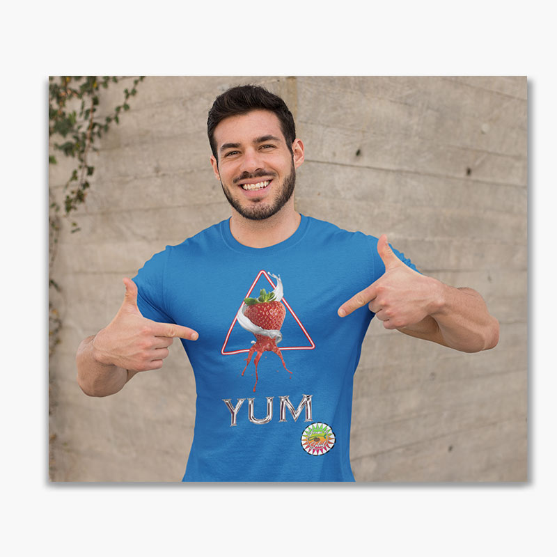 T-shirt Bio - Homme - Fraise Yum