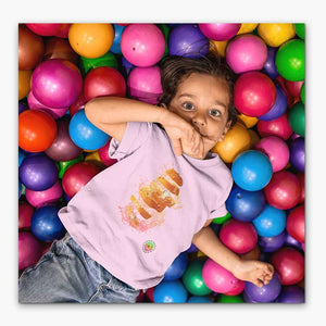 T-shirt Bio - Enfant/Adolescent - Orange Splash