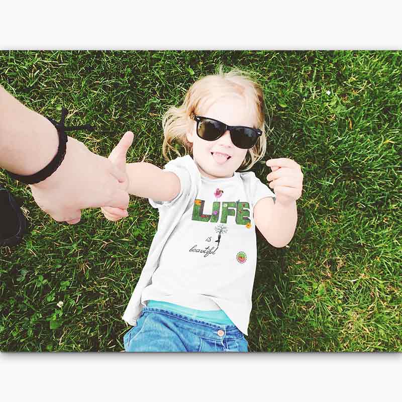 T-shirt Bio - Enfant/Adolescent - Life is Beautiful [variante]