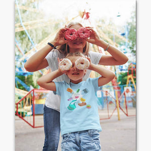 T-shirt Bio - Enfant/Adolescent - Macarons [variante]