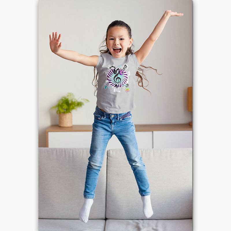 T-shirt Bio - Enfant/Adolescent - Musique Vibration