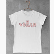 Charger l&#39;image dans la galerie, T-shirt Bio - Femme - Cochon Vegan