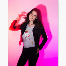 Charger l&#39;image dans la galerie, T-shirt Bio - Femme - Fraise Splash
