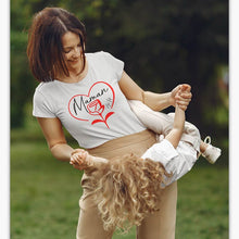 Charger l&#39;image dans la galerie, T-shirt Bio - Femme - Maman coeur de fleur