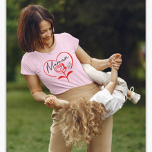 Charger l&#39;image dans la galerie, T-shirt Bio - Femme - Maman coeur de fleur