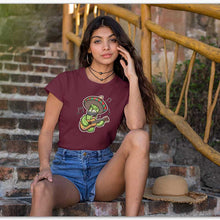 Charger l&#39;image dans la galerie, T-shirt Bio - Femme - Mariachi cactus