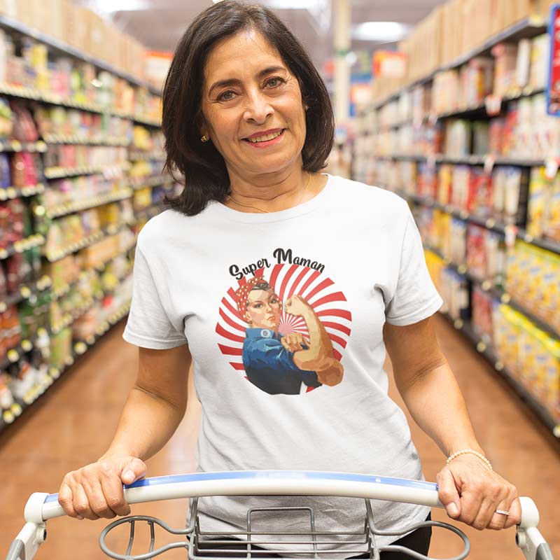 T-shirt Bio - Femme - Super maman