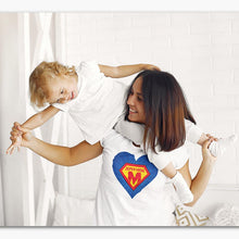 Charger l&#39;image dans la galerie, t-shirt Bio -  Femme - Super mom coeur V1