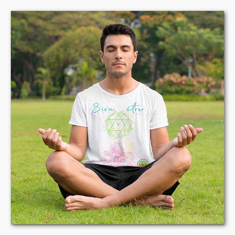 T-shirt Bio - Homme - Lotus bien être