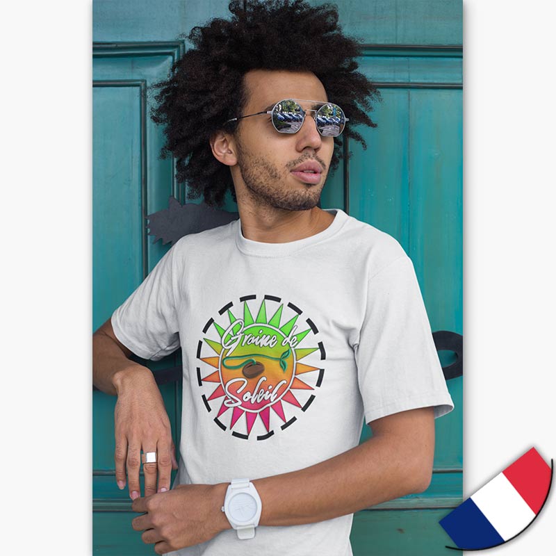 T-shirt Bio - Homme - [made in France] - Logo Graine de Soleil