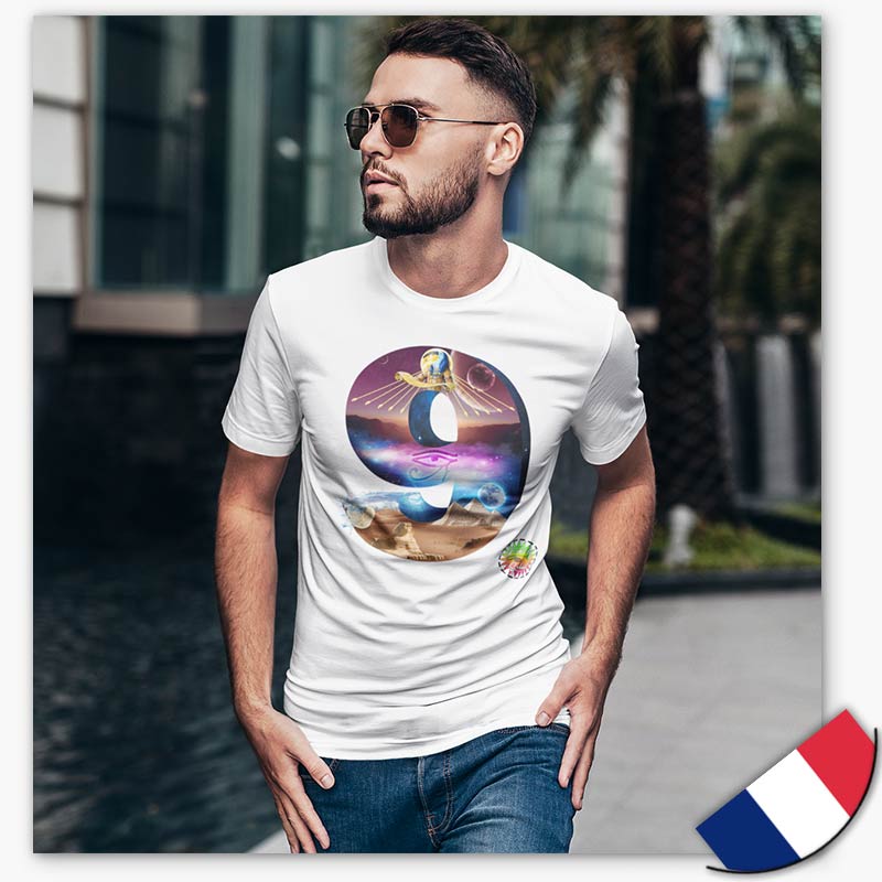 T-shirt Bio - Homme- [made in France] - Egypte Thot Neuf