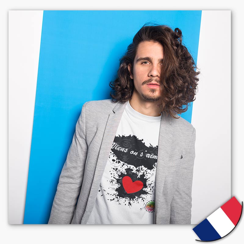 T-shirt Bio - Homme - [made in France] - Viens on s'aime