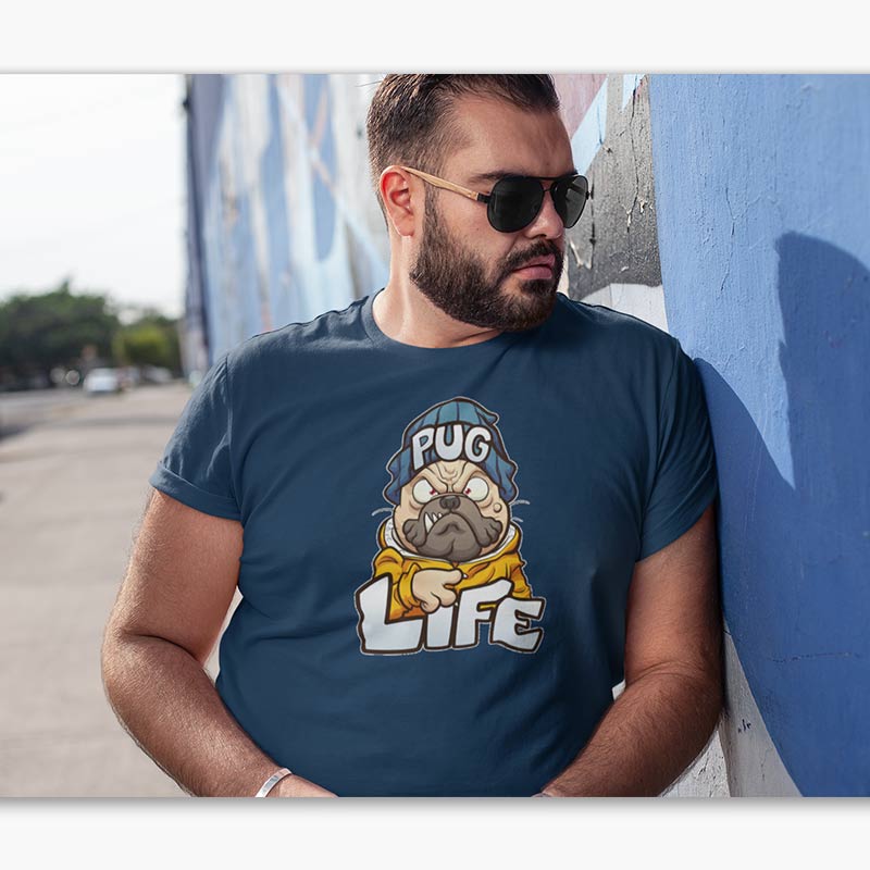 T-shirt Bio - Homme - Pug Life