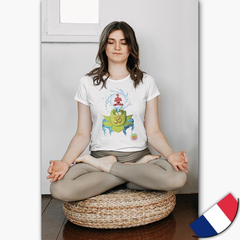 T-shirt Bio - Femme - [made in France] - Kiwi Lotus OM