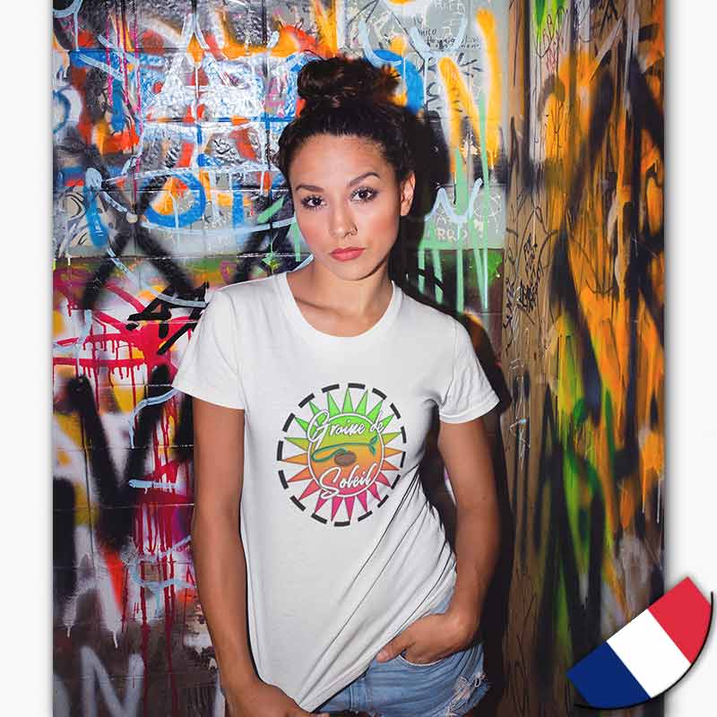 T-shirt Bio - Femme - [made in France] - Logo Graine de Soleil