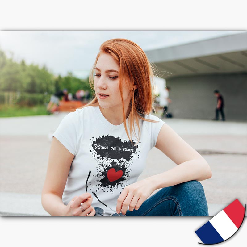 T-shirt Bio - Femme - [made in France] - Viens on s'aime