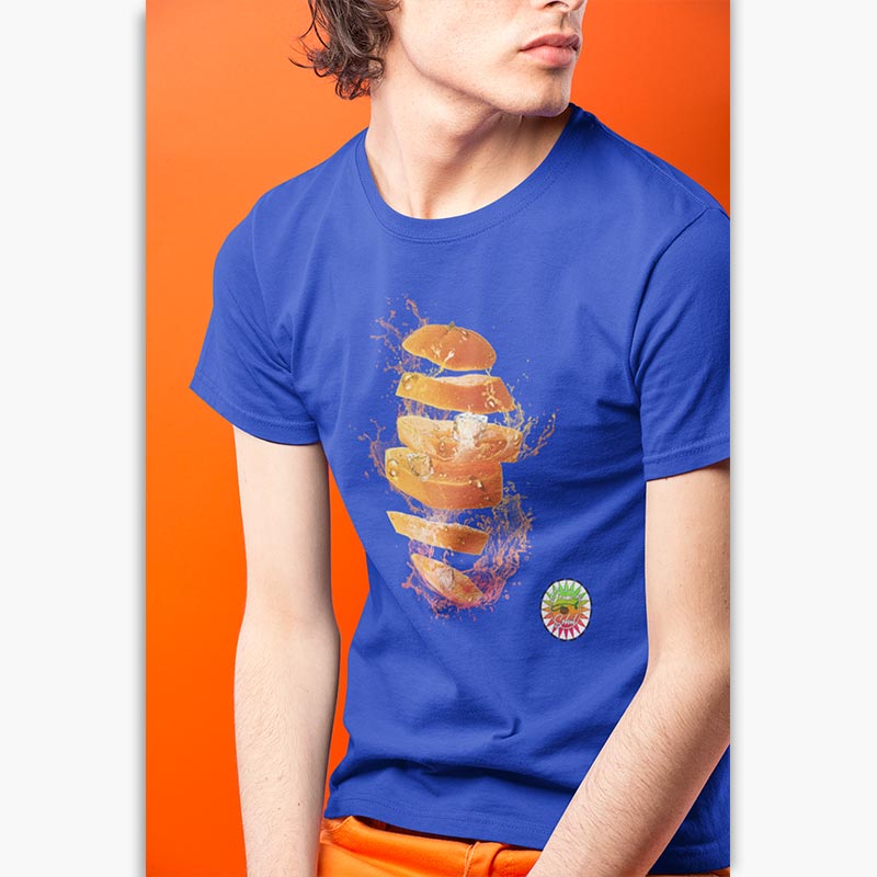 T-shirt Bio - Homme - Orange Splash