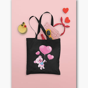 Tote bag Bio 100% recyclé - Coeur de nounours
